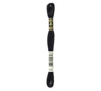DMC Mouline floss/skein for sewing/embroidery - 8 metres - 310 - Black