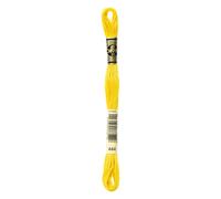 DMC Mouline floss/skein for sewing/embroidery - 8 metres - 444 - Lemon, Dark