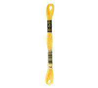 DMC Mouline floss/skein for sewing/embroidery - 8 metres - 744 - Yellow, Pale