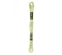 DMC Mouline floss/skein for sewing/embroidery - 8 metres - 772 - Yellow Green, Very Light
