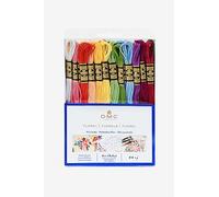 DMC - Mouliné Yarn Pack Floral Mix, 100% Cotton - 24 Strands Mouliné Spécial Art. 117MC, each 4m long | Made in France