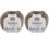 DMC Natura Medium Yarn, 100% Cotton, Colour (11), 50g (Pack of 2)