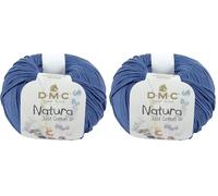 DMC Natura Yarn, 100% Cotton, Blue Knight (N53), 50g (Pack of 2)