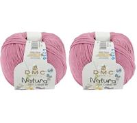 DMC Natura Yarn, 100% Cotton, Geranium (N52), 50g (Pack of 2)