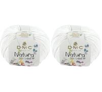 DMC Natura Yarn, 100% Cotton, Ivory (N02), 50g (Pack of 2)