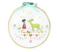 DMC "Nature Girl Tamar Nahi-Yanai Printed Cross Stitch Kit, Multi-Colour