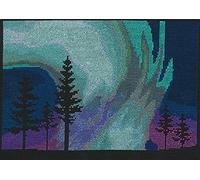 DMC Northern Lights Kit, Includes Aida Fabric, Needle, Stranded Cotton Threads and Instructions