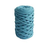 DMC Nova Vita Cotton Macrame Yarn 4mm Thick, 250g Cotton Cord, Hanging Flower Pot Knot, Also to Knit, Crochet For Needle Thickness 12mm - 072 Turquoise
