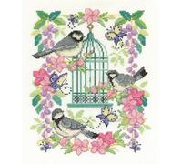 DMC "Oriental Birdcage 14 Count Cross Stitch Kit, Multi-Colour