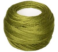 DMC Pearl Cotton Ball Size 8 87yd, Avocado Green