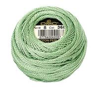 DMC Pearl Cotton Ball Size 8 87yd, Light Pistachio Green