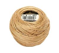 DMC Pearl Cotton Ball Size 8 87yd-Light Tan
