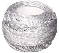 DMC Pearl Cotton Ball Size 8 87yd, Pearl Grey