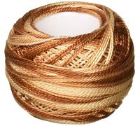 DMC Pearl Cotton Ball Size 8 87yd, Variegated Tan/Brown