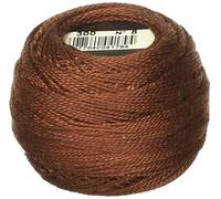 DMC Pearl Cotton Ball Size 8 87yd-Very Dark Mahogany
