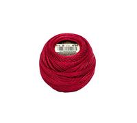 DMC Garn Pearl Cotton Balls Size 8 - 95 Yards - Dark Red