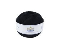 DMC Petra Yarn, 100% Cotton, Black (5310), Size 5
