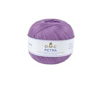 DMC Petra Yarn, 100% Cotton, Purple (53837), Size 5