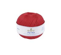 DMC Petra Yarn, 100% Cotton, Red, Size 5