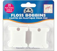 DMC Plastic Floss Bobbins-28/Pkg -6102