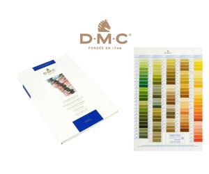 DMC Shade Card With Real Thread Samples - Mouliné Stranded Cotton Pearl Metallic