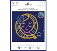 DMC Star Sign Cross Stitch Kit - Virgo, Includes Aida Fabric 5.5pts/cm, Mouliné Étoile Thread, Needle and Chart