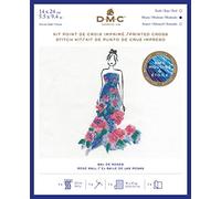DMC Garn Stitch Kit Rose Ball – Embroidery Threads, Needle, Canvas Aida & Instructions