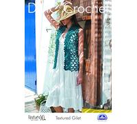 DMC Textured Gilet crochet pattern