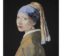 DMC - The Girl with a Pearl by Johannes Vermeer, Advanced Cross Stitch Kit