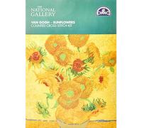 DMC "The National Gallery - Van Gough - Sunflowers Cross Stitch Kit, Multi-Colour