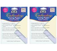 DMC U1541 Embroidery Tracing Paper, Yellow/Blue, 4-Sheets (2 Pack)