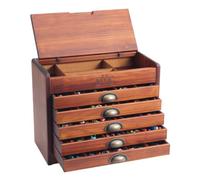 Dee MC The exclusive DMC wooden cabinet filled with all 500 embroidery threads. The wonderful gift for yourself or others