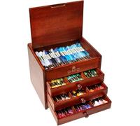 DMC Wooden Collectors Storage Box Includes 120 Threads