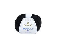 DMC Woolly 5 Merino Wool, Black (02), 50g