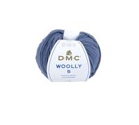 DMC Woolly 5" Merino Wool, Mid Blue (77), 50g