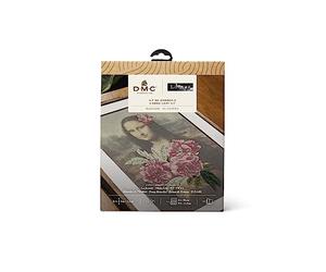 DMC x Louvre Museum Collection Free Stitching Kit, Da Vinci & Redoute, Peony Branches from Mona Lisa, Finished Size: 5.3 x 8.1 inches (13.5 x 20.5 cm) TB184/81