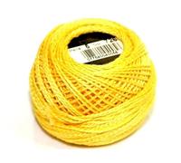 DMC Yellow Size 5 Cotton Perle Thread - per Ball