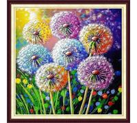 DMCCRAFT Printed Cross Stitch Kits for Adults, 11CT, Printed Cross Stitch Patterns, Embroidery Kits, Easy Cross Stitch Kits, Embroidery Kits and Colorful Mandala 45x45cm (18x18