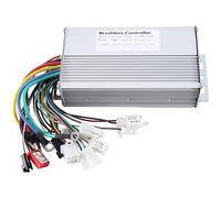 Dmchdu 1 PCS 48V 60V 64V 72V 1000W 1500W Electric Controller 12 Tube Dual Mode E-Bike Brushless Controller Speed Motor Silver