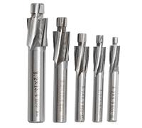 Dmchdu 5Pcs HSS Counterbore End Mill M3-M8 Pilot Slotting Tool Milling Cutter Countersink End Mills