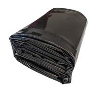 DMCHENGMA 5 Mil Black Pond Liner Underlay 3x4M 4x6M 5x8M HDPE Fish Pool Damp Proof Membrane Polythene Plastic Sheeting(5x6m(16.4x19.7ft))