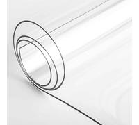 DMCHENGMA Clear Table Cover Protector Mat, 2mm Thick Table Top Protector Cloth, 90x150cm/90x160cm/90x180cm/90x190cm PVC Table Pad for Writing Desk, Coffee Table(60x120cm/23.6x47.2in)