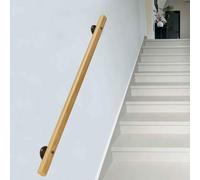 DMCHENGMA Handrails Wooden Stair Railing, Indoor Hand Rail for Steps, 1ft - 15ft Safety Handle Anti-Slip Wall Staircase Banister(8.2ft/250cm)