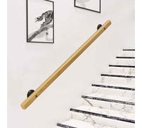 DMCHENGMA Safety Non-Slip Stair Handrail for Inside Outside, Solid Wood Railings Staircase Banister, 1ft - 15ft Corridor Support Rod(3.6ft/110cm)