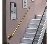 DMCHENGMA Wall Mounted Grab Handrails Antique Brass Stairs Rails Handrails, Staircase Handrail Banister Stairs Rail Support Kit | 1m 1.5m 2m 2.5m 3m Stairway Railing (Size : 9ft/270cm)