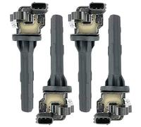 DMCOIL Set of 4 Ignition Coil Pack Compatible With Daihatsu YRV Copen Extol Materia Sirion Terios Toyota Sparky Duet Cami Avanza 1.3L 1998- K3-VE Replaces OEM FK0099 9004852130 90048-52130 (4)