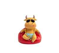 Dmcun Car Styling Gangster Cow Car Ornament Creative Car Decoration Toys With Chain Sticker Car Interior Accessories