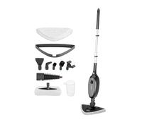 DMD® | 10-in-1 Multifunction Upright Steam Cleaner Mop, Kills 99.9% of Bacteria, Steamer For Cleaning Hard Floors, Bathroom, Kitchen, Windows, Garments & Upholstery 3.3 Power Cord 1300W (Black/Grey)