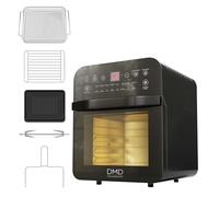 DMD Collective - 12L Large Air Fryer Oven, 1800W Family Size Digital Air Fryer with Rotisserie, Dehydrator, 16 Presets, 90 Minutes Timer, Preheat & Reheat Oil Less for Fry Roast Bake Grill