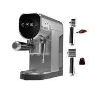 DMD Collective 3-in-1 Espresso Coffee Machine, Single/Double Shot, Capsule Safe in Silver DMD Collective Silver
